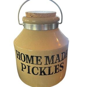Moira Pottery Home Made Pickles Crock 7.5” tall England